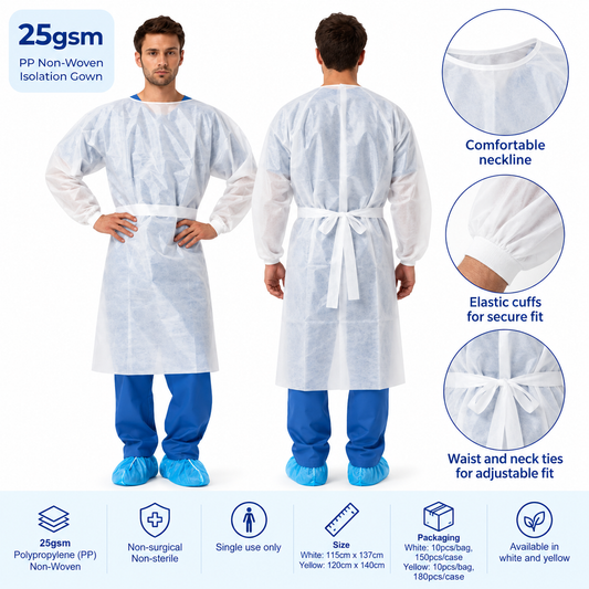 Disposable Isolation Gown 25gsm