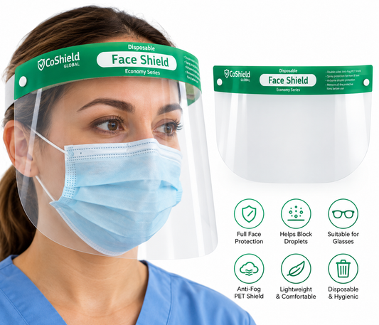 CoShield disposable face shield (ARTG 384641) - 400pcs