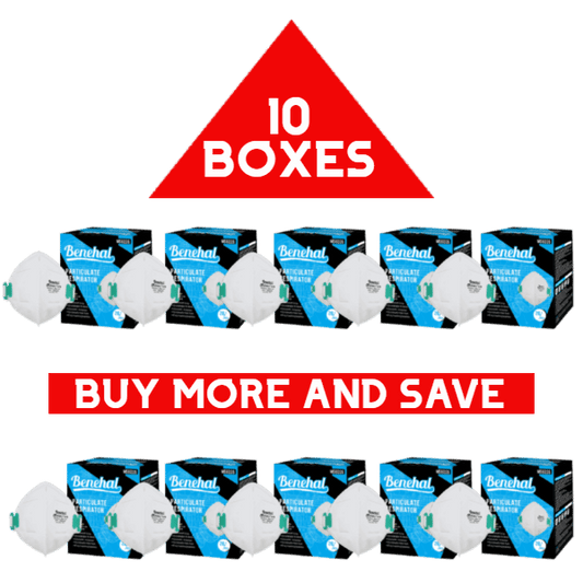 NIOSH N95 Disposable Respirator - pack of 10 boxes