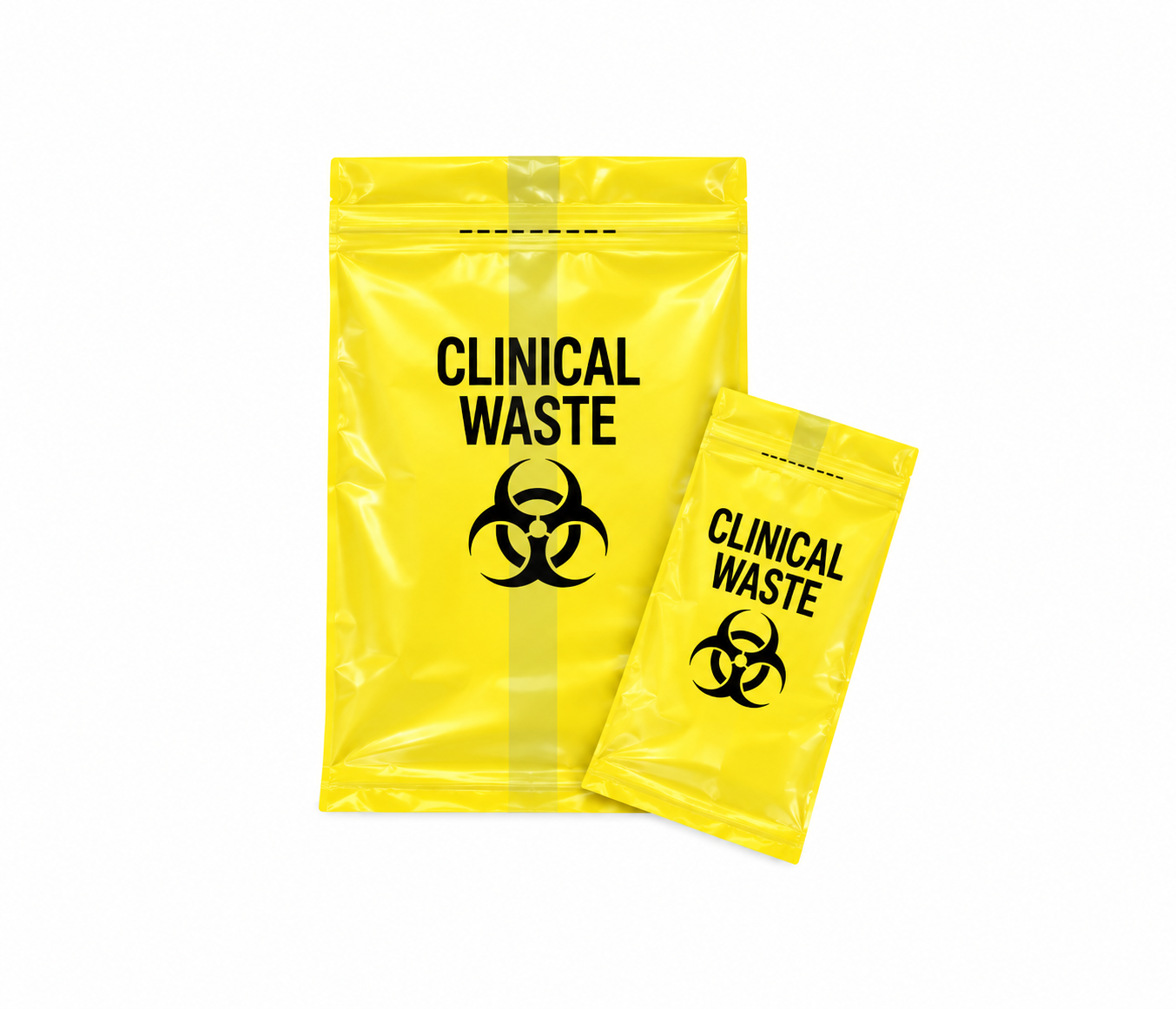 240L Yellow Clinical Waste Bags - 100pcs