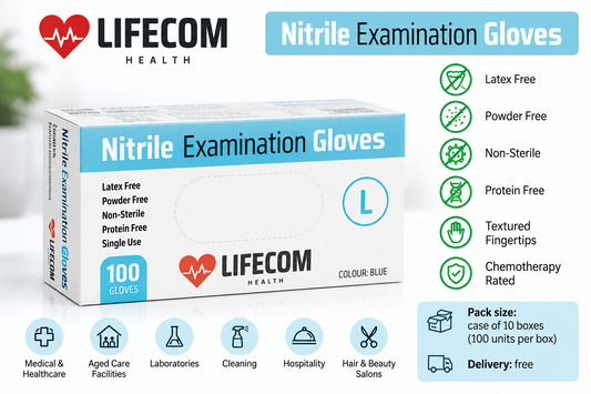 Lifecom Examination Nitrile Gloves - 1000pcs