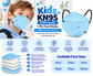 Kids KN95 (FFP2 level) 5ply face masks - 10/100pcs