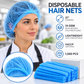 Disposable Hair Nets – Blue Crimped 21" – 1000 Pack