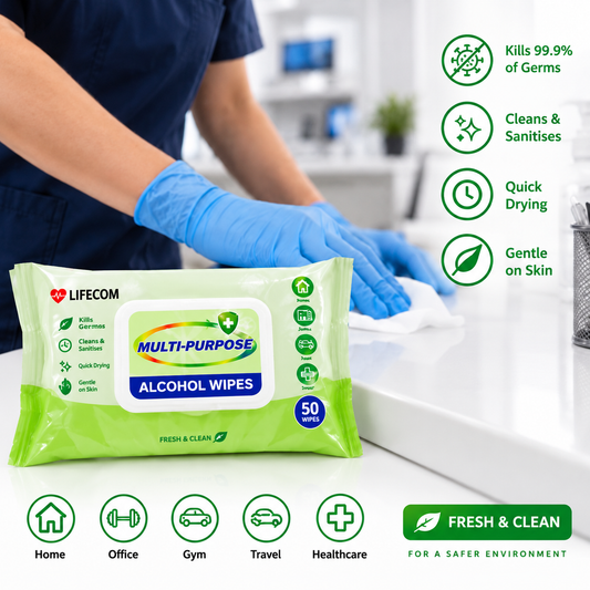Lifecom Surface Wipes -24 packs/case